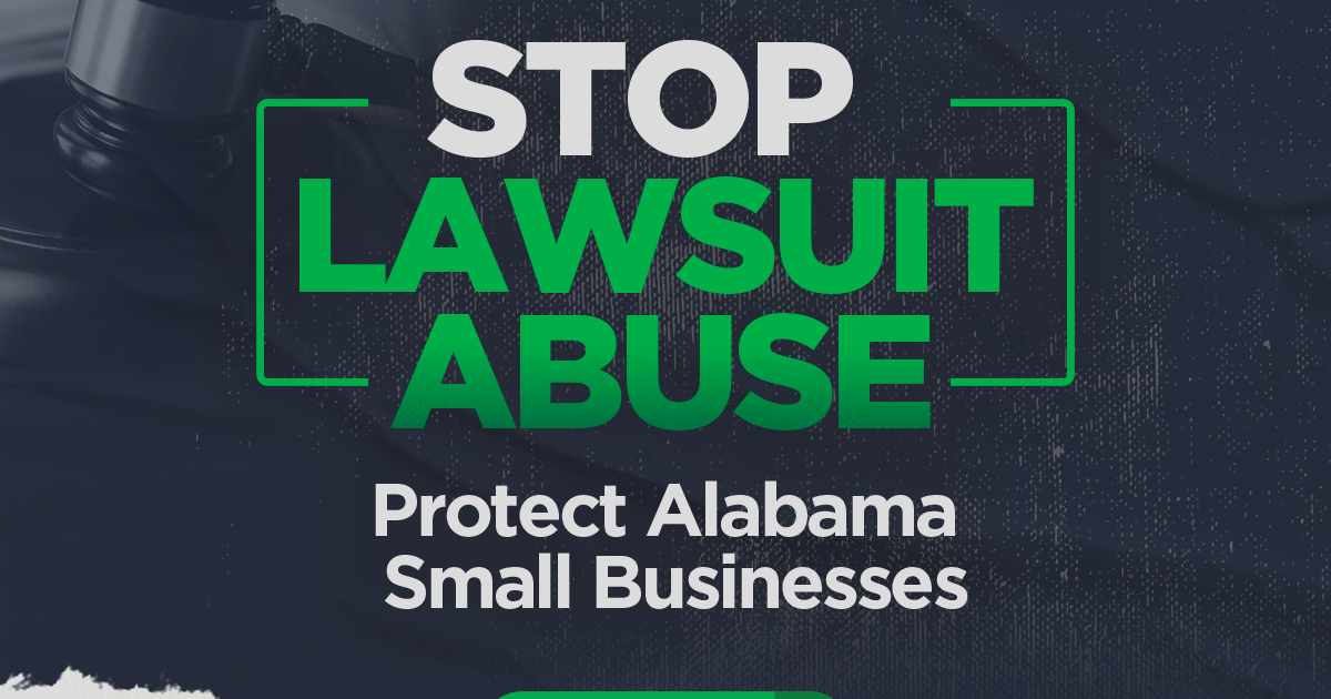 Click Here to Stop Lawsuit Abuse in Alabama!