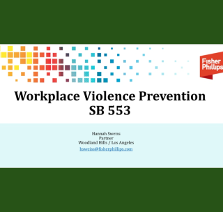 Have Your Workplace Violence Prevention Plan Written?