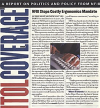 NFIB Legal Foundation files the legal challenge to the ergonomics rule in the D.C. District Court. The rule is overturned under the Congressional Review Act.