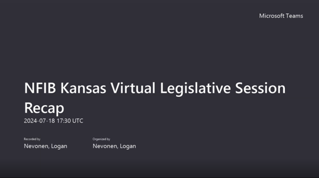 Watch the Latest Kansas Legislative Session Recap