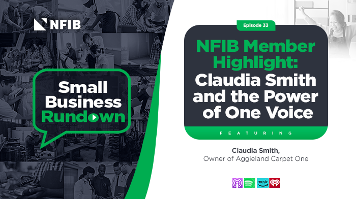 NFIB Texas Member Claudia Smith Shares Her Story on the Small Business Rundown
