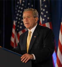 NFIB hosts the 4th National Small Business Summit in Washington, D.C., where President George W. Bush addresses NFIB members.