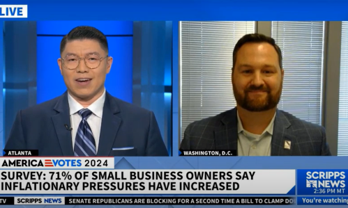 VIDEO: NFIB’s Jeff Brabant Discusses Top Concerns of Small Business Voters on Scripps News Live