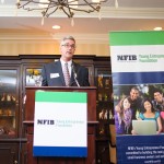 Kurt Summers, NFIB board member, announces the YEF Award winners